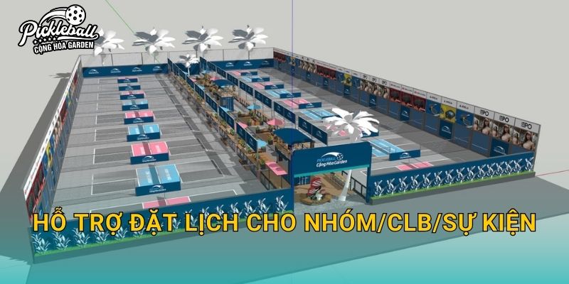 Hỗ trợ đặt lịch cho Nhóm/CLB/Sự kiện