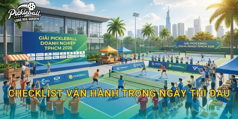 Checklist vận hành trong ngày thi đấu