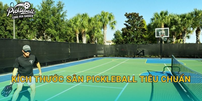Kích thước sân pickleball tiêu chuẩn